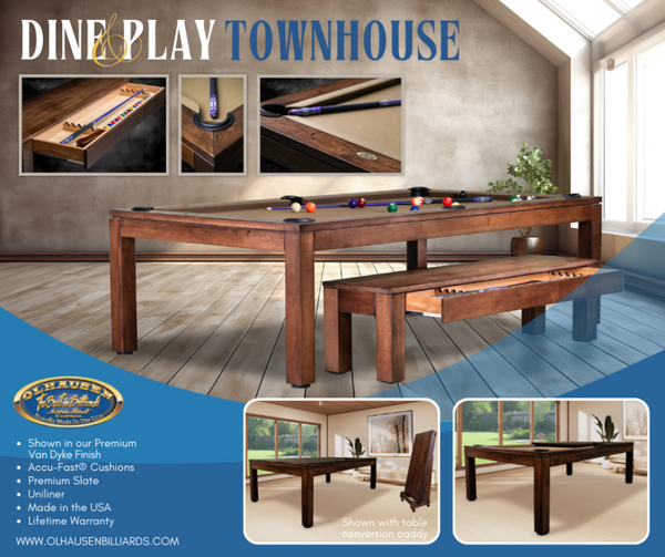 Olhausen Townhouse Pool Table vandyke finish