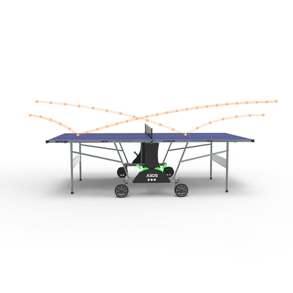 KETTLER Axos Outdoor Table Tennis Table 2-Player Bundle