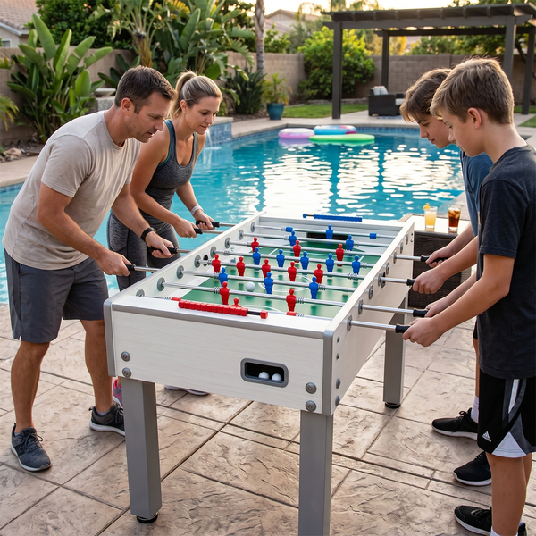 Garlando G-500 Outdoor Foosball Table - White