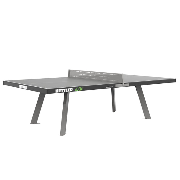 KETTLER Eden Outdoor Stationary Table Tennis Table - Gray