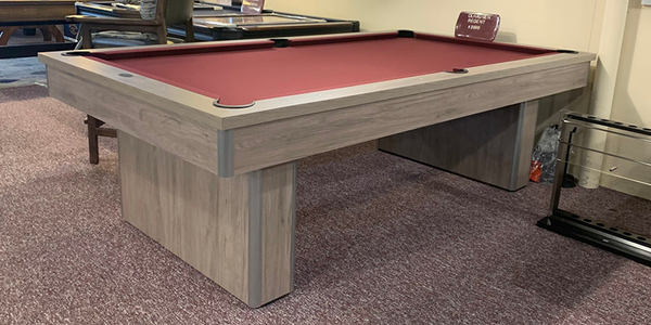 Olhausen Regent Pool Table maroon cloth