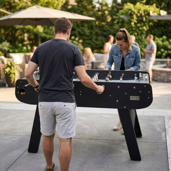 René Pierre Tahiti Noir Outdoor Four-Player Foosball Table