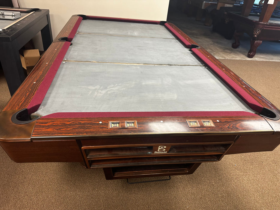 Used Pro 8’ Brunswick Gold Crown III Pool Table