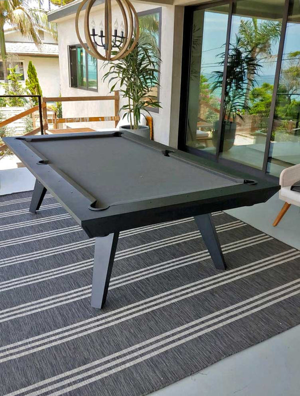 Olhausen Sinatra Outdoor Pool Table on residential balcony
