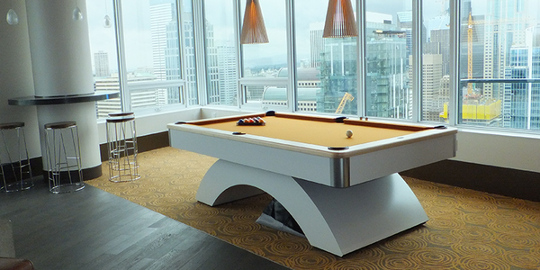 Olhausen Waterfall Pool Table natural rail