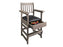 Barndoor Gray Spectator Chair With Drawer