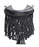 Leather Fringe Pocket in Black