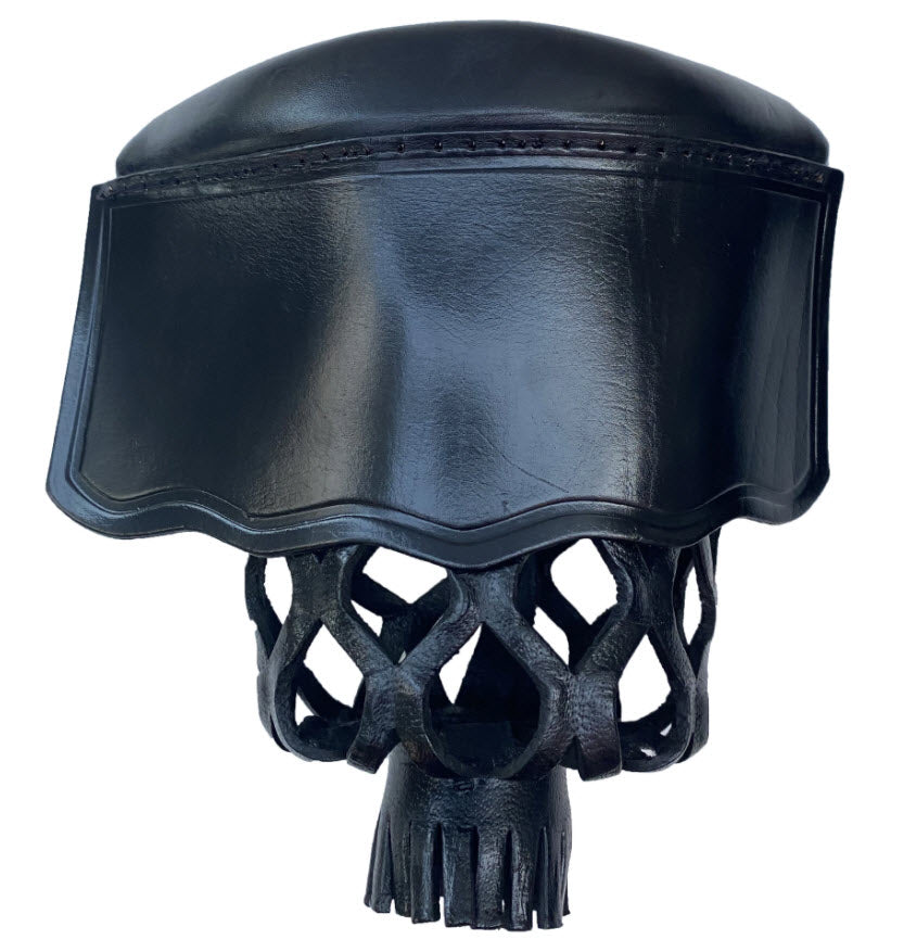 Leather Shield Pocket in Black