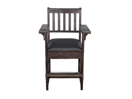 Charcoal Brown Spectator Chair With Drawer