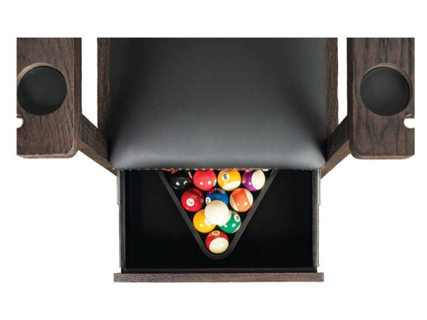 Charcoal Brown Spectator Chair With Drawer