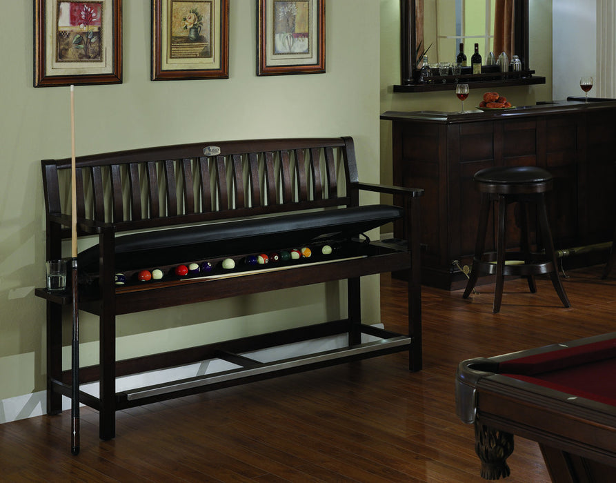 Legacy Classic Backed Storage Bench Nutmeg Open
