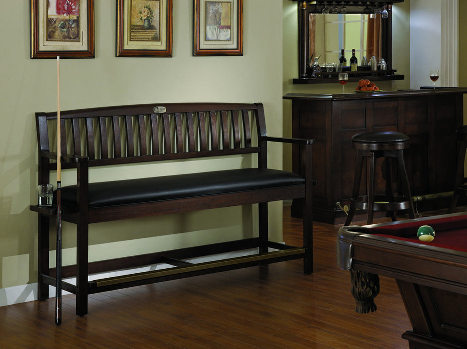 Legacy Classic Backed Storage Bench Nutmeg Closed
