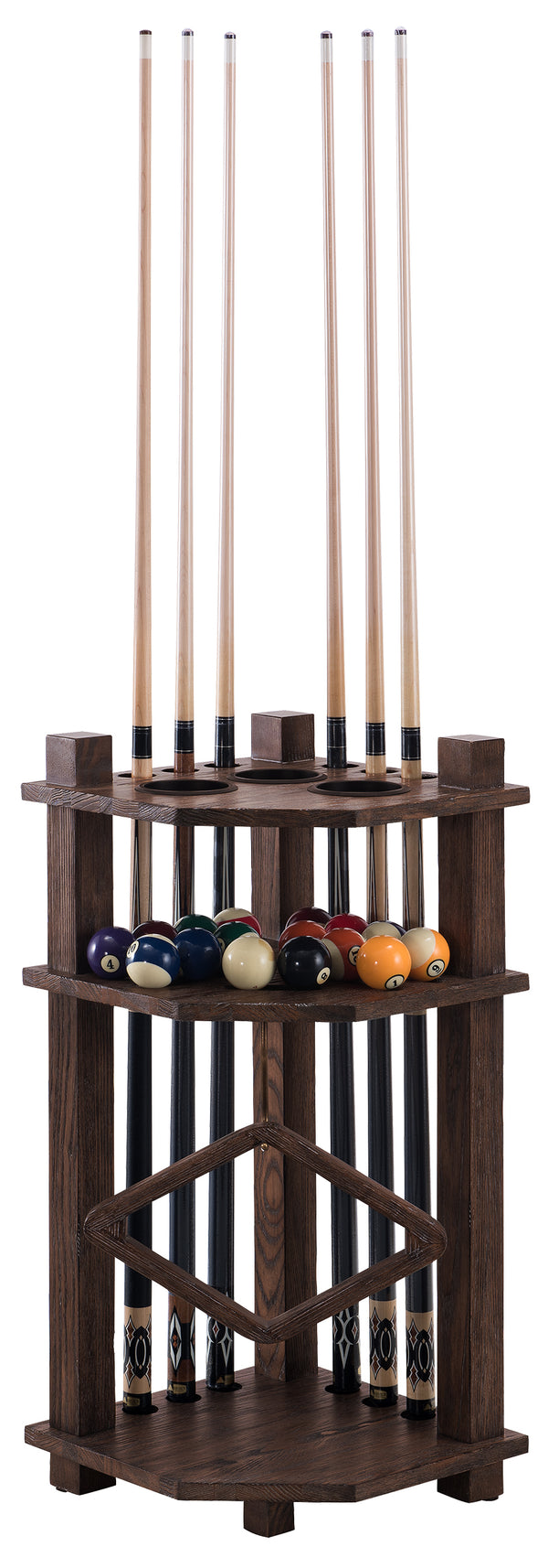 Rustic Corner Cue Rack