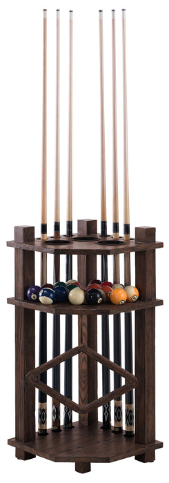 Rustic Corner Cue Rack