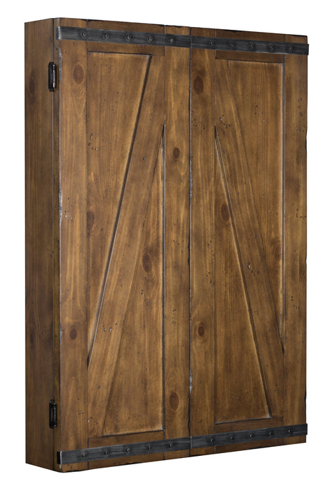 Legacy Billiards Rustic Dartboard Cabinet