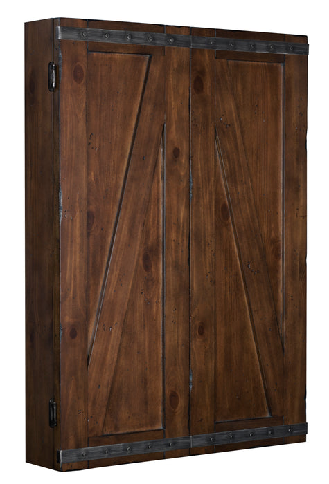 Legacy Billiards Harpeth Rustic Dartboard Cabinet