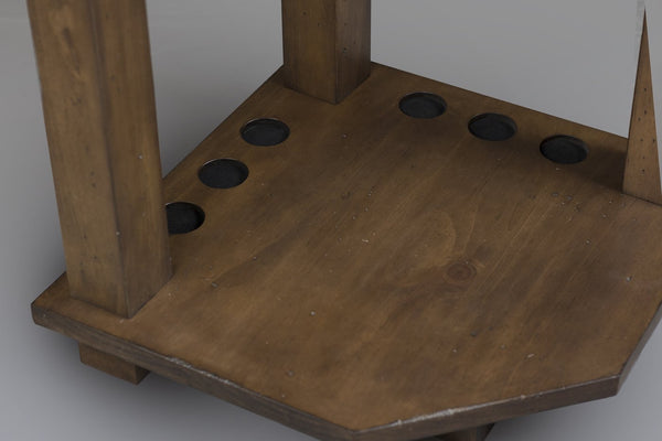 Rustic Corner Cue Rack