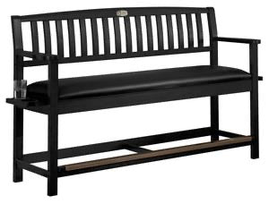 Legacy Billiards Classic Backed Storage Bench Chesapeake Billiards