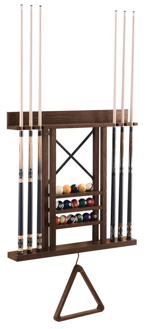 Rustic Wall Cue Rack