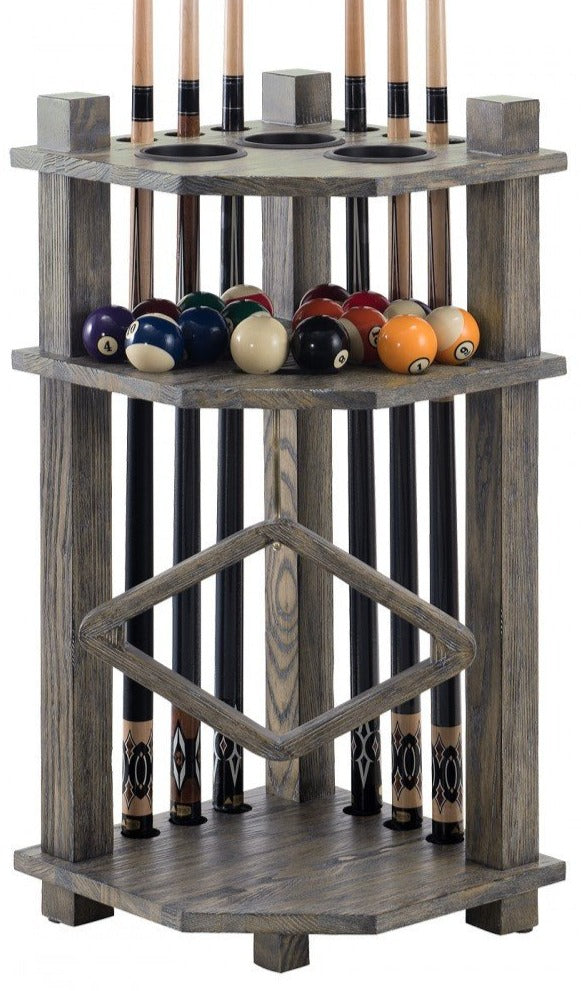 Rustic Corner Cue Rack – Chesapeake Billiards