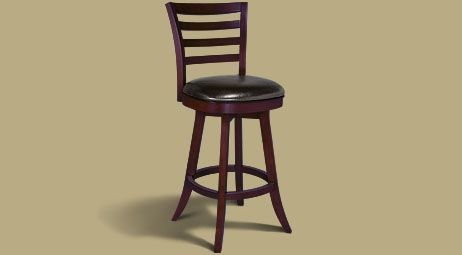 Legacy Sterling Backed Stool Black Cherry
